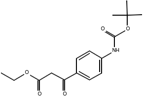 Ethyl 3-(4-((tert-butoxycarbonyl)amino)phenyl)-3-oxopropanoate, 1017781-45-1, undefined, 