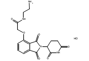 Thalidomide 4'-oxyacetamide-alkyl-C2-amine (hydrochloride), 2341841-02-7, undefined, 