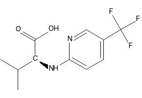 (S)-3-Methyl-2-((5-(trifluoromethyl)pyridin-2-yl)amino)butanoic acid, 207742-86-7, undefined, 