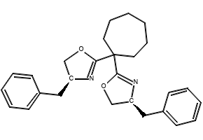 (4S,4'S)-2,2'-(Cycloheptane-1,1-diyl)bis(4-benzyl-4,5-dihydrooxazole), 2757082-25-8, undefined, 