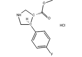 trans-methyl 4-(4-fluorophenyl)pyrrolidine-3-carboxylate hydrochloride, 1236862-40-0, undefined, 