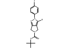tert-Butyl 3-chloro-2-(4-fluorophenyl)-4,6-dihydropyrrolo[3,4-c]pyrazole-5(2H)-carboxylate, 2385987-43-7, undefined, 