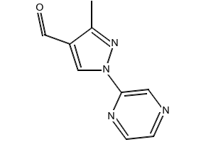 3-Methyl-1-(pyrazin-2-yl)-1H-pyrazole-4-carbaldehyde, 2167679-02-7, undefined, 