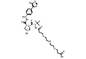 (S)-15-((2S,4R)-4-Hydroxy-2-(((S)-1-(4-(4-methylthiazol-5-yl)phenyl)ethyl)carbamoyl)pyrrolidine-1-carbonyl)-16,16-dimethyl-13-oxo-4,7,10-trioxa-14-azaheptadecanoic acid, 2468040-55-1, undefined, 