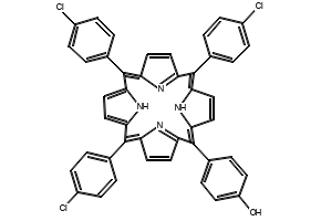 4-(10,15,20-Tris(4-chlorophenyl)porphyrin-5-yl)phenol, 101395-23-7, undefined, 
