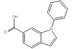 1-Phenyl-1H-indole-6-carboxylic acid, 1260900-61-5, undefined, 