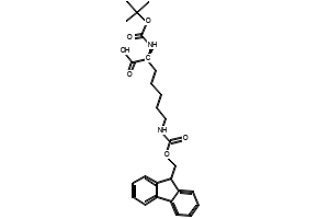 (S)-7-((((9H-Fluoren-9-yl)methoxy)carbonyl)amino)-2-((tert-butoxycarbonyl)amino)heptanoic acid, 823780-65-0, undefined, 