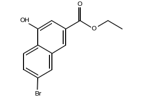 2-Naphthalenecarboxylic acid, 7-bromo-4-hydroxy-, ethyl ester, 178876-99-8, undefined, 