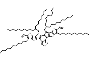 12,13-Dihydro-12,13-bis(2-octyldodecyl)-3,9-diundecyldithieno[2′′,3′′:4′,5′]thieno[2′,3′:4,5]pyrrolo[3,2-e:2′,3′-g][2,1,3]benzothiadiazole-2,10-dicarboxaldehyde