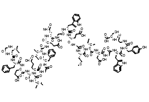 (2R,8S,11S,17S,20S,23S,29S,32S,38S,41S,44S,47S,53S,56S,59S,62S)-11,32-Bis((1H-indol-3-yl)methyl)-38-(2-amino-2-oxoethyl)-62-((S)-2-((S)-2-(2-aminoacetamido)-4-methylpentanamido)-3-phenylpropanamido)-47-benzyl-20,44,56-tri((S)-sec-butyl)-29,41,53-tris(2-carboxyethyl)-17-(carboxymethyl)-8-(4-hydroxybenzyl)-2-(mercaptomethyl)-59-methyl-23-(2-(methylthio)ethyl)-4,7,10,13,16,19,22,25,28,31,34,37,40,43,46,49,52,55,58,61-icosaoxo-3,6,9,12,15,18,21,24,27,30,33,36,39,42,45,48,51,54,57,60-icosaazapentahexacontanedioic acid