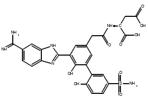 (2-(5-(6-Carbamimidoyl-1H-benzo[d]imidazol-2-yl)-2',6-dihydroxy-5'-sulfamoyl-[1,1'-biphenyl]-3-yl)acetyl)-L-aspartic acid