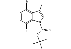 tert-Butyl 4-bromo-7-fluoro-3-iodo-1H-indole-1-carboxylate, 1935425-70-9, undefined, 