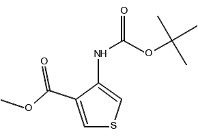 Methyl 4-((tert-butoxycarbonyl)amino)thiophene-3-carboxylate, 161940-20-1, undefined, 