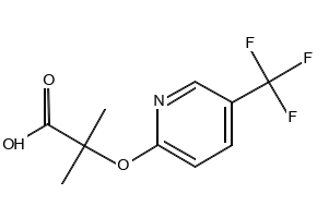 2-Methyl-2-(5-(trifluoromethyl)pyridin-2-yloxy)propanoic acid, 605680-62-4, undefined, 