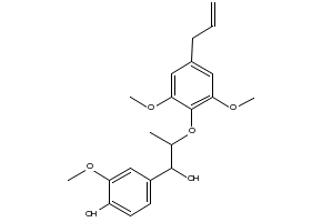 4-(2-(4-Allyl-2,6-dimethoxyphenoxy)-1-hydroxypropyl)-2-methoxyphenol, 41535-95-9, undefined, 
