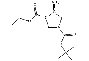 trans-1-tert-Butyl 3-ethyl 4-aminopyrrolidine-1,3-dicarboxylate, 362489-56-3, undefined, 