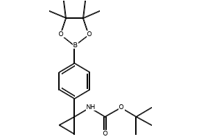 tert-Butyl (1-(4-(4,4,5,5-tetramethyl-1,3,2-dioxaborolan-2-yl)phenyl)cyclopropyl)carbamate, 1313441-88-1, undefined, 