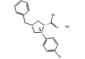 (3R,4R)-1-benzyl-4-(4-chlorophenyl)pyrrolidine-3-carboxylic acid hydrochloride, 2459946-49-5, undefined, 