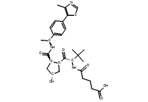 5-(((S)-1-((2S,4R)-4-Hydroxy-2-(((S)-1-(4-(4-methylthiazol-5-yl)phenyl)ethyl)carbamoyl)pyrrolidin-1-yl)-3,3-dimethyl-1-oxobutan-2-yl)amino)-5-oxopentanoic acid, 2349429-72-5, undefined, 