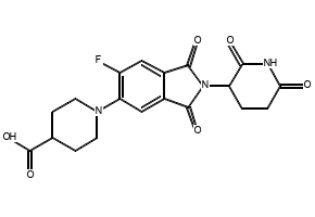 1-(2-(2,6-Dioxopiperidin-3-yl)-6-fluoro-1,3-dioxoisoindolin-5-yl)piperidine-4-carboxylic acid, 2884557-96-2, undefined, 