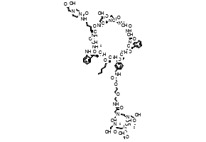 2,2',2''-(10-(1-(4-(((9S,12S,15S,18S,24S,27S,32aR)-18-((1H-Indol-3-yl)methyl)-9-benzyl-27-(carboxymethyl)-24-(4-(4-(carboxymethyl)piperazine-1-carboxamido)butyl)-15-hexyl-8-methyl-1,4,7,10,13,16,19,22,25,28-decaoxodotriacontahydropyrrolo[1,2-a][1,4,7,10,13,16,19,22,25,28]decaazacyclotriacontin-12-yl)methyl)phenyl)-3,12-dioxo-5,8-dioxa-2,11-diazatridecan-13-yl)-1,4,7,10-tetraazacyclododecane-1,4,7-triyl)triacetic acid