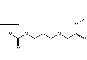 Ethyl 2-((3-((tert-butoxycarbonyl)amino)propyl)amino)acetate, 258332-57-9, undefined, 