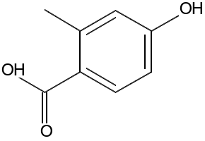 4-Hydroxy-2-methylbenzoic acid, 578-39-2, undefined, 