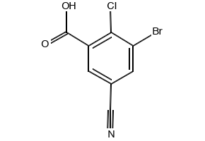 3-Bromo-2-chloro-5-cyanobenzoic acid, 1805104-36-2, undefined, 