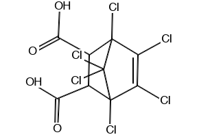 1,4,5,6,7,7-Hexachlorobicyclo[2.2.1]hept-5-ene-2,3-dicarboxylic acid, 115-28-6, undefined, 