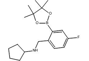 N-(4-Fluoro-2-(4,4,5,5-tetramethyl-1,3,2-dioxaborolan-2-yl)benzyl)cyclopentanamine, 1256360-61-8, undefined, 