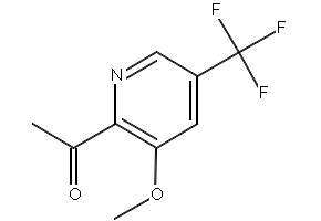 1-(3-Methoxy-5-(trifluoromethyl)pyridin-2-yl)ethanone, 1256786-08-9, undefined, 