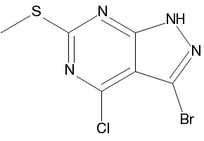 3-Bromo-4-chloro-6-(methylthio)-1H-pyrazolo[3,4-d]pyrimidine, 1378860-94-6, undefined, 