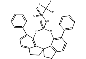 (11aS)-1,1,1-Trifluoro-N-(12-oxido-1,10-diphenyl-4,5,6,7-tetrahydrodiindeno[7,1-de:1',7'-fg][1,3,2]dioxaphosphocin-12-yl)methanesulfonamide, 2390011-48-8, undefined, 