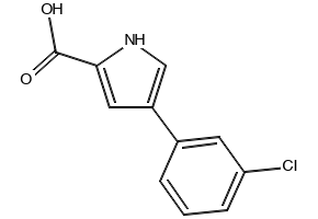 4-(3-Chlorophenyl)-1H-pyrrole-2-carboxylic acid, 1511974-79-0, undefined, 