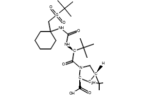 (1R,2S,5S)-3-((S)-2-(3-(1-(tert-butylsulfonylmethyl)cyclohexyl)ureido)-3,3-dimethylbutanoyl)-6,6-dimethyl-3-azabicyclo[3.1.0]hexane-2-carboxylic acid, 1229337-32-9, undefined, 