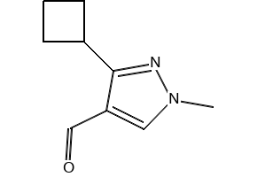 3-Cyclobutyl-1-methyl-1H-pyrazole-4-carbaldehyde, 1824343-92-1, undefined, 