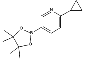 2-Cyclopropyl-5-(4,4,5,5-tetramethyl-1,3,2-dioxaborolan-2-yl)pyridine, 893567-09-4, undefined, 