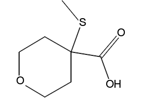 4-(Methylthio)tetrahydro-2H-pyran-4-carboxylic acid, 1248738-16-0, undefined, 