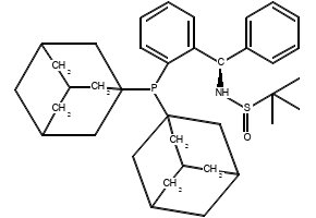 (R)-N-((R)-(2-(Di(adamantan-1-yl)phosphino)phenyl)(phenyl)methyl)-2-methylpropane-2-sulfinamide