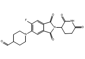 1-(2-(2,6-Dioxopiperidin-3-yl)-6-fluoro-1,3-dioxoisoindolin-5-yl)piperidine-4-carbaldehyde, 2505502-00-9, undefined, 