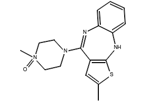 1-Methyl-4-(2-methyl-10H-benzo[b]thieno[2,3-e][1,4]diazepin-4-yl)piperazine 1-oxide