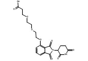 3-(2-(2-((2-(2,6-Dioxopiperidin-3-yl)-1,3-dioxoisoindolin-4-yl)oxy)ethoxy)ethoxy)propanoic acid, 2488752-64-1, undefined, 