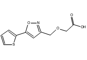 2-((5-(Thiophen-2-yl)isoxazol-3-yl)methoxy)acetic acid, 1594478-22-4, undefined, 