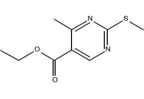 Ethyl 4-methyl-2-(methylthio)pyrimidine-5-carboxylate, 7234-25-5, undefined, 