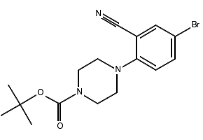tert-Butyl 4-(4-bromo-2-cyanophenyl)piperazine-1-carboxylate, 791846-40-7, undefined, 