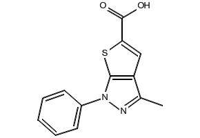 1-Phenyl-3-methyl-1H-thieno[2,3-c]pyrazole-5-carboxylic acid, 24086-27-9, undefined, 