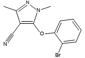 5-(2-Bromophenoxy)-1,3-dimethyl-1H-pyrazole-4-carbonitrile, 1378878-41-1, undefined, 