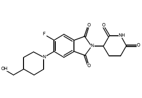 2-(2,6-Dioxopiperidin-3-yl)-5-fluoro-6-(4-(hydroxymethyl)piperidin-1-yl)isoindoline-1,3-dione, 2505501-99-3, undefined, 