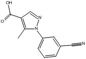 1-(3-Cyanophenyl)-5-methyl-1H-pyrazole-4-carboxylic acid, 1155575-89-5, undefined, 