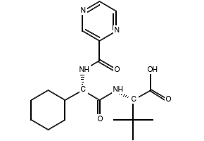 (S)-2-((S)-2-Cyclohexyl-2-(pyrazine-2-carboxamido)acetamido)-3,3-dimethylbutanoic acid, 402958-96-7, undefined, 